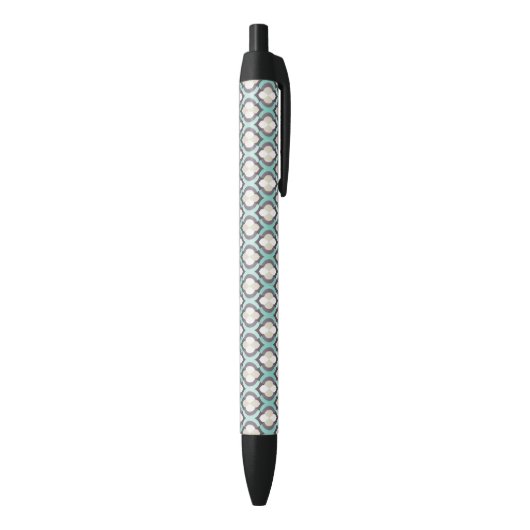 Stylo Noir Motif marocain de turquoise (Bas (Vertical))
