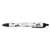 Stylo Noir Motif mignon de bouledogue français (Bas)