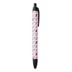 Stylo Noir Motif mignon de filles de chaton