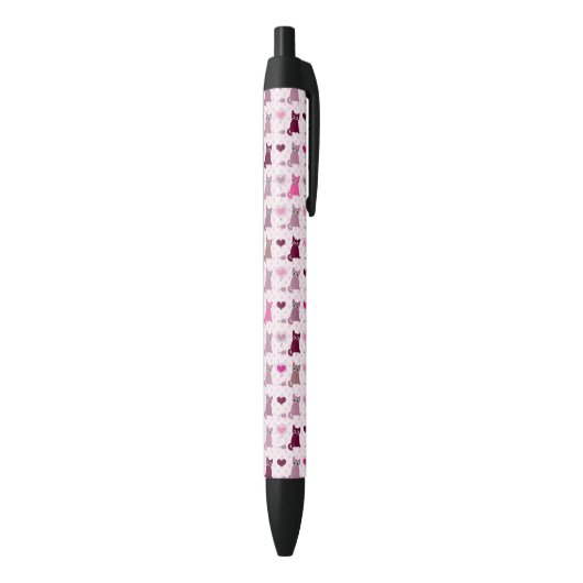 Stylo Noir Motif mignon de filles de chaton (Bas (Vertical))