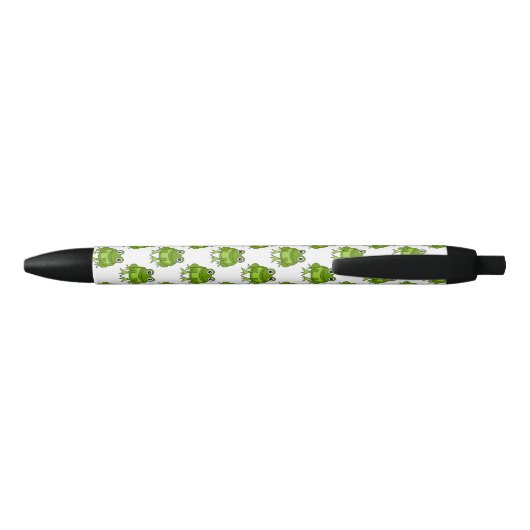 Stylo Noir Motif mignon de grenouille (Dos)