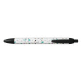 Stylo Noir Motif mignon de lama de bande dessinée (Dos)