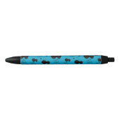 Stylo Noir Motif mignon de minou (Devant)