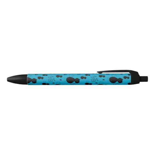 Stylo Noir Motif mignon de minou (Haut)