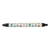 Stylo Noir Motif mignon de pomme (Devant)