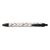 Stylo Noir Motif mignon de race de chien de jouet (Dos)