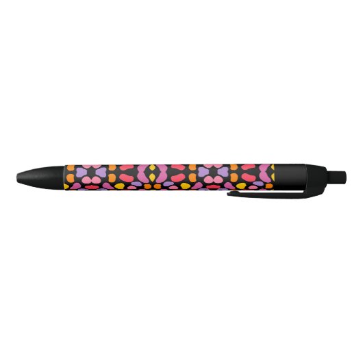 Stylo Noir Motif moderne Blob Swatch (Bas)