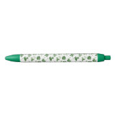 Stylo Noir Motif mou de shamrock d'aquarelle (Devant)