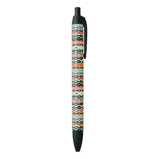 Stylo Noir Motif multicolore abstrait (Bas (Vertical))