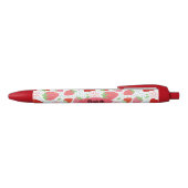 Stylo Noir Motif mûre Red Strawberry (Haut)