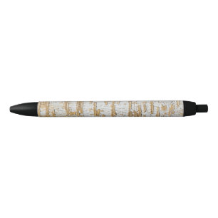 Stylo Noir Motif naturel d'abrégé sur écorce d'arbre