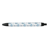Stylo Noir Motif nautique (Devant)