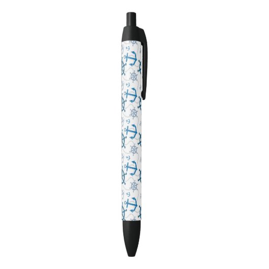 Stylo Noir Motif nautique (Bas (Vertical))
