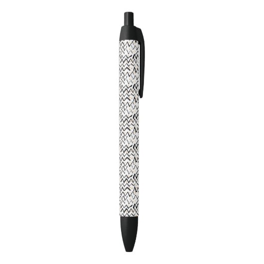 Stylo Noir Motif noir de courses et de points de brosse (Bas (Vertical))