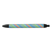 Stylo Noir Motif numérique tissé Abstrait coloré (Devant)