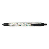 Stylo Noir Motif papillon bleu dégradé (Dos)