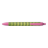 Stylo Noir Motif papillon en forme de coeur (Dos)