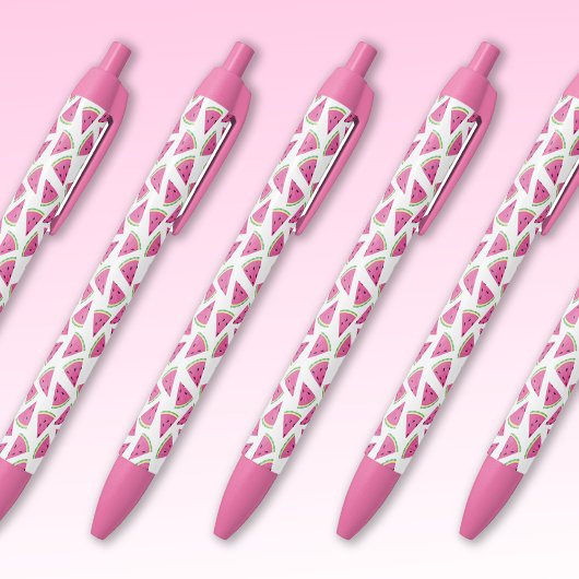Stylo Noir Motif pastèque