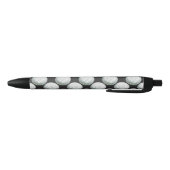 Stylo Noir Motif peint de boule de golf (Bas)