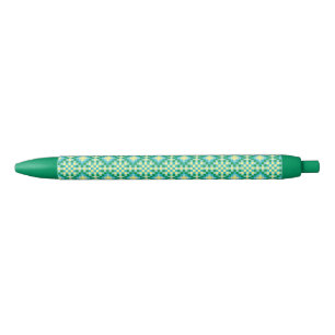 Stylo Noir Motif Pixel clair