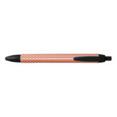 Stylo Noir motif pois Burnt Sienna (Dos)