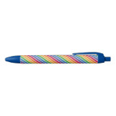 Stylo Noir Motif Rainbow Stripes (Haut)