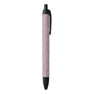 Stylo Noir Motif rayé 2