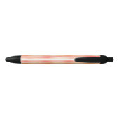 Stylo Noir Motif rayure coloré aquarelle lumineux (Dos)