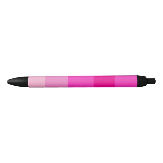 Stylo Noir Motif rayures (Devant)