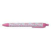 Stylo Noir Motif rose Chido d'Axolotl de Chibi (Bas)