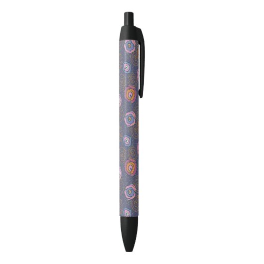 Stylo Noir Motif rose de champ de résumé (Bas (Vertical))