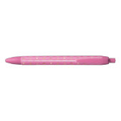 Stylo Noir Motif rose de petit gâteau (Dos)