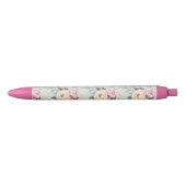 Stylo Noir Motif rose Rose Garden (Devant)