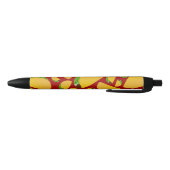 Stylo Noir Motif rouge de taco (Bas)