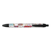 Stylo Noir Motif sans couture de Donuts (Dos)