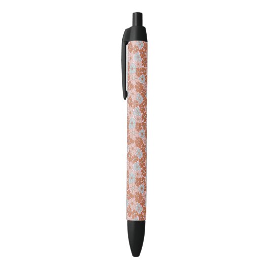 Stylo Noir Motif sans couture rétro (Haut (Vertical))