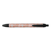 Stylo Noir Motif sans couture rétro (Dos)