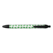 Stylo Noir Motif Shamrock irlandais vert dégradé (Dos)
