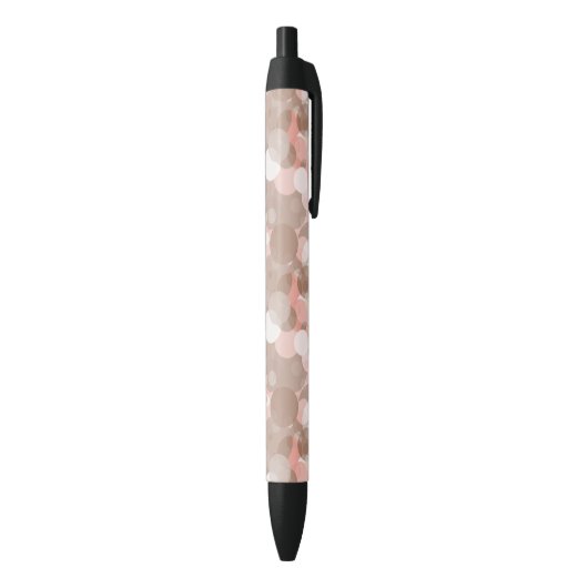Stylo Noir Motif simple - cercles (Bas (Vertical))