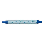 Stylo Noir Motif Sky & Space bleu (Devant)