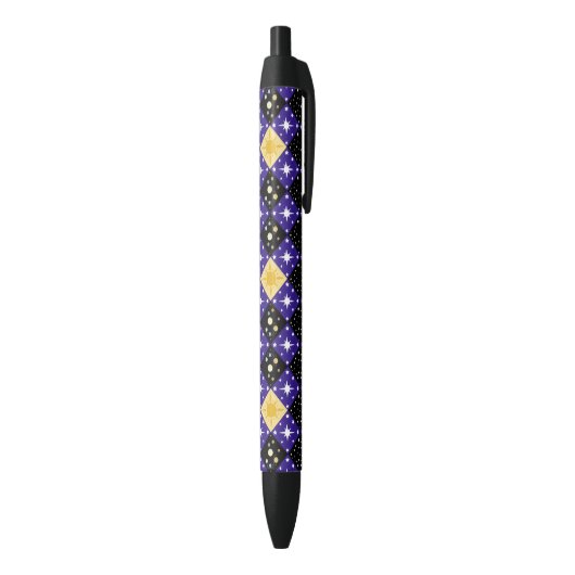 Stylo Noir Motif spatial (Bas (Vertical))