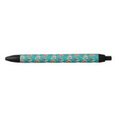 Stylo Noir Motif succulent de cactus graphique abstrait (Devant)