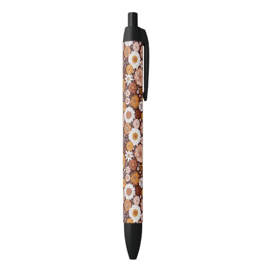 Stylo Noir Motif super Retro Flower Garden (Bas (Vertical))