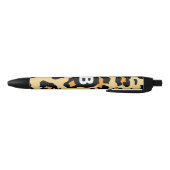 Stylo Noir Motif taches de guépard moderne (Bas)
