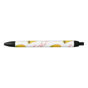 Stylo Noir motif Taco le