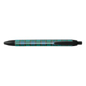 Stylo Noir Motif Tartan plaids - bleu traditionnel vert (Dos)