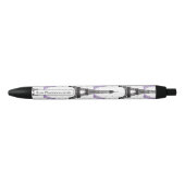 Stylo Noir Motif Tour Eiffel Chic violet Monogram (Devant)