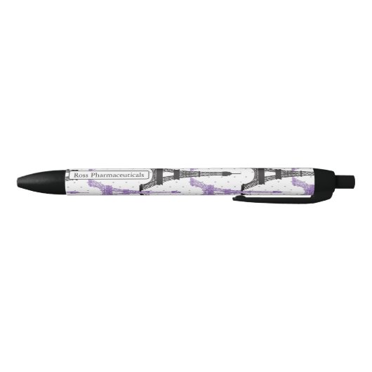 Stylo Noir Motif Tour Eiffel Chic violet Monogram (Bas)