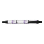 Stylo Noir Motif Tour Eiffel Chic violet Monogram (Dos)
