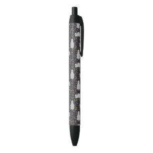 Stylo Noir Motif tropical de paresse de bébé